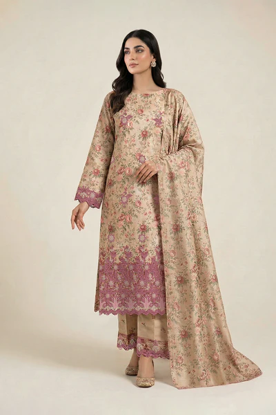 Embroidered – UNSTITCHED 3 Pc Lawn Suit