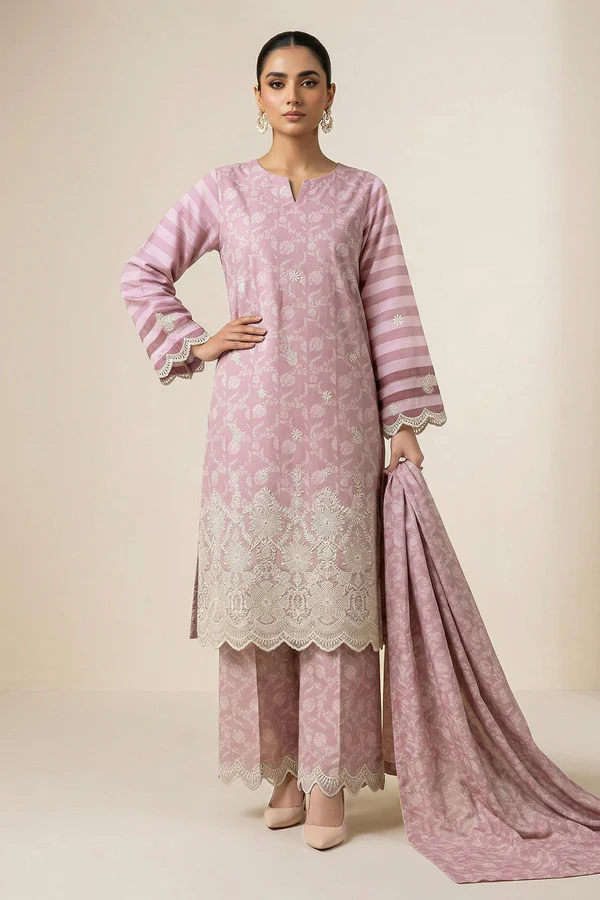 So Kamal Embroidered -UNSTITCHED 3 Pc Lawn Suit