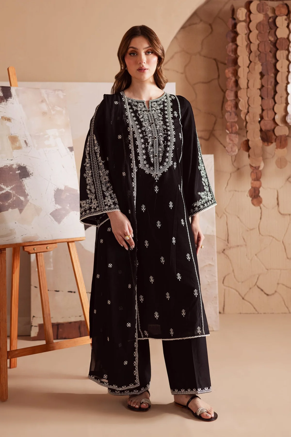 Sadabahar New Arrival – Julke – 3Pc Stitched Embroidered Dress